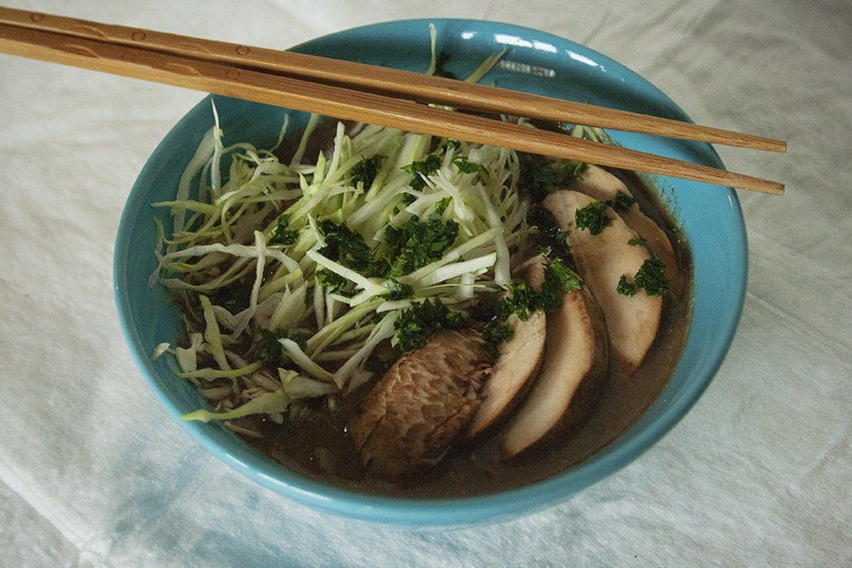 Noodles Soup con Cremosa di Funghi