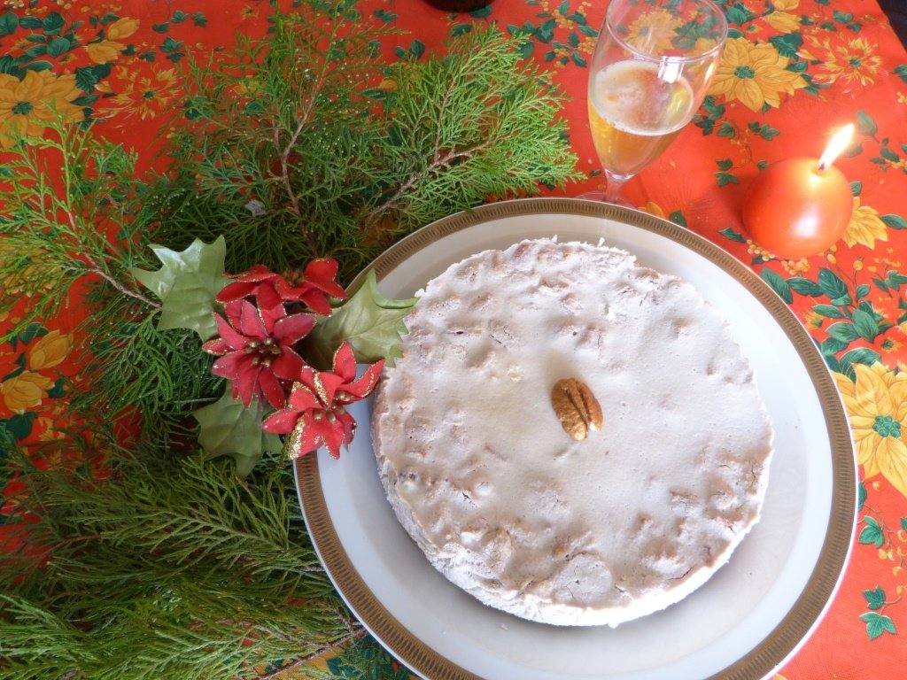 Torta di mirtilli rossi e noci pecan