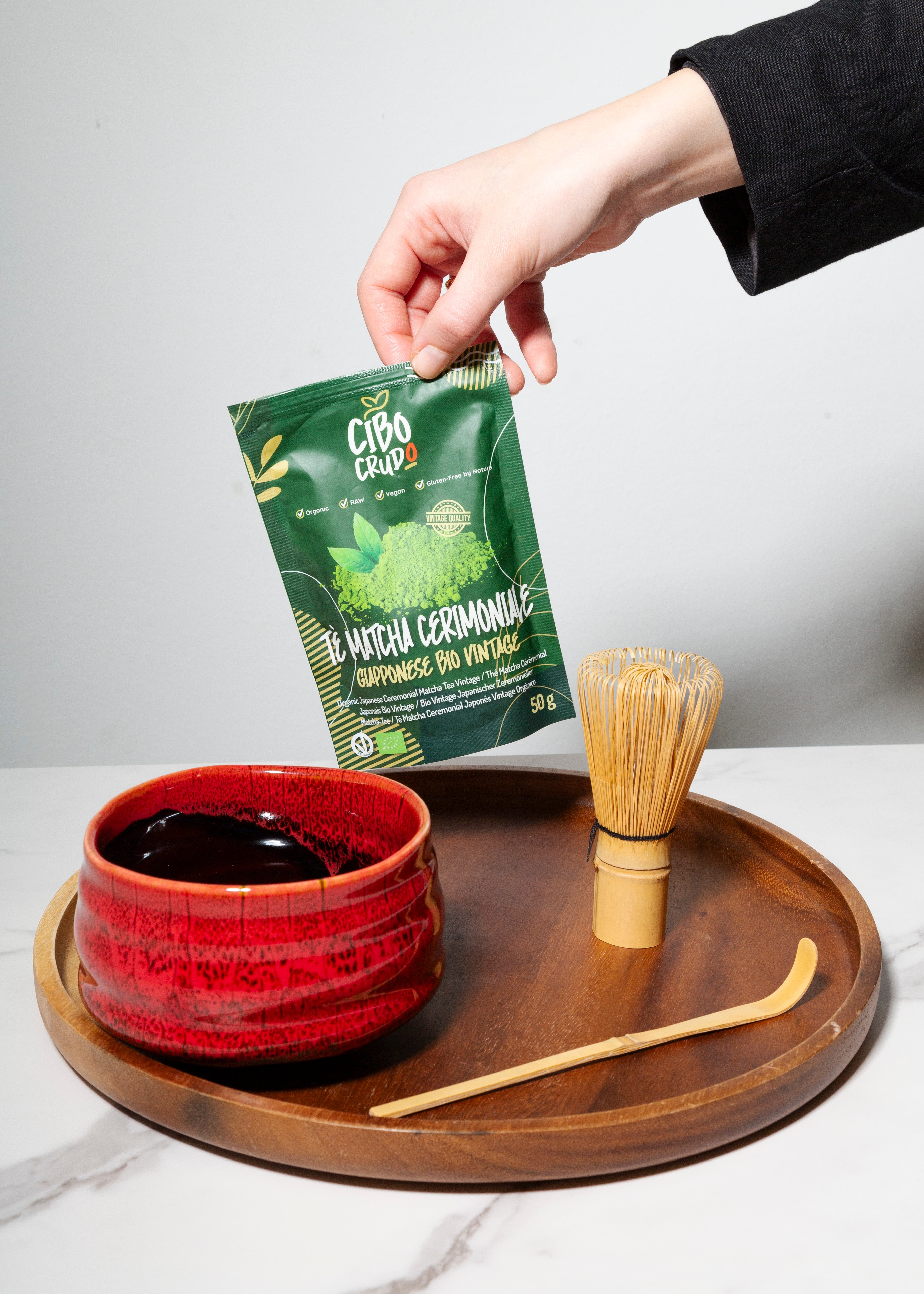Set con tè Matcha Cerimoniale per il tradizionale rito del tè giapponese