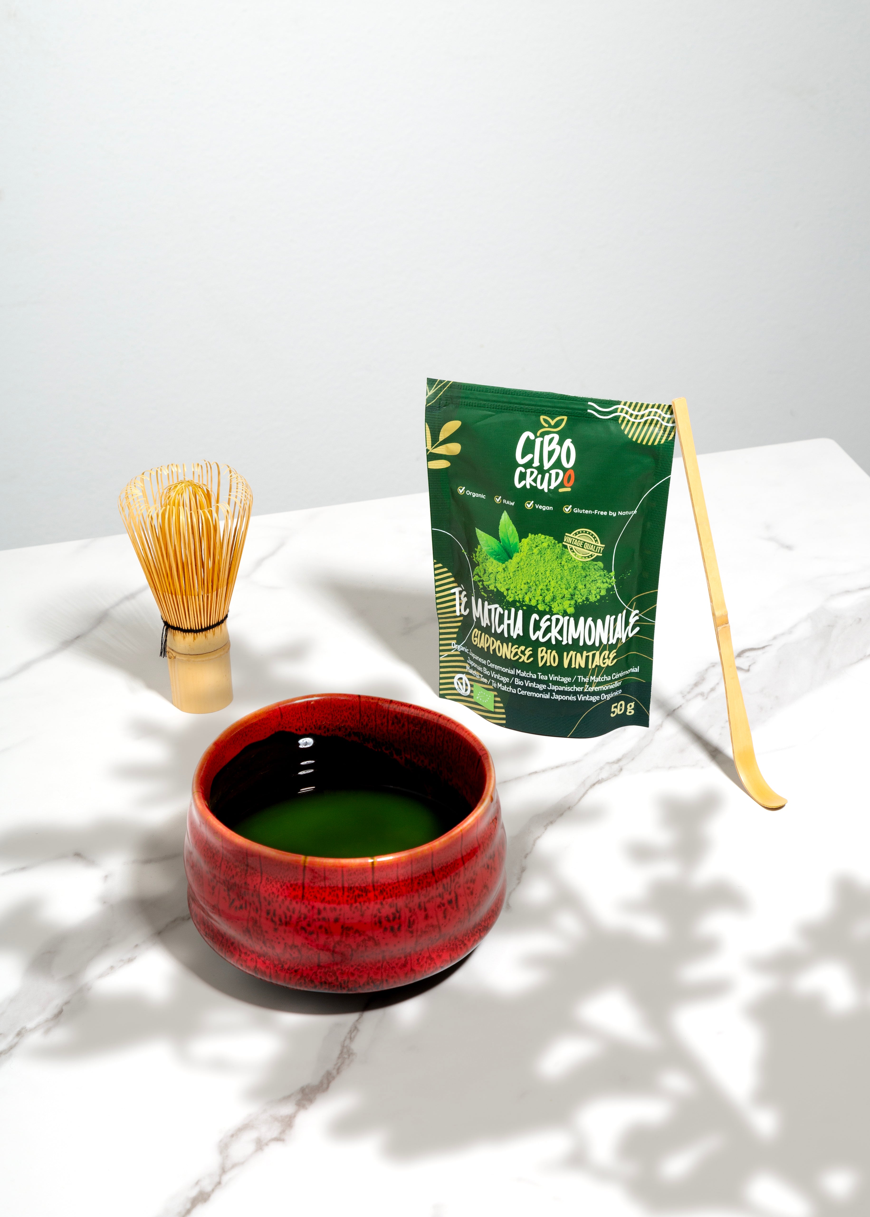 Set con tè Matcha Cerimoniale per il tradizionale rito del tè giapponese