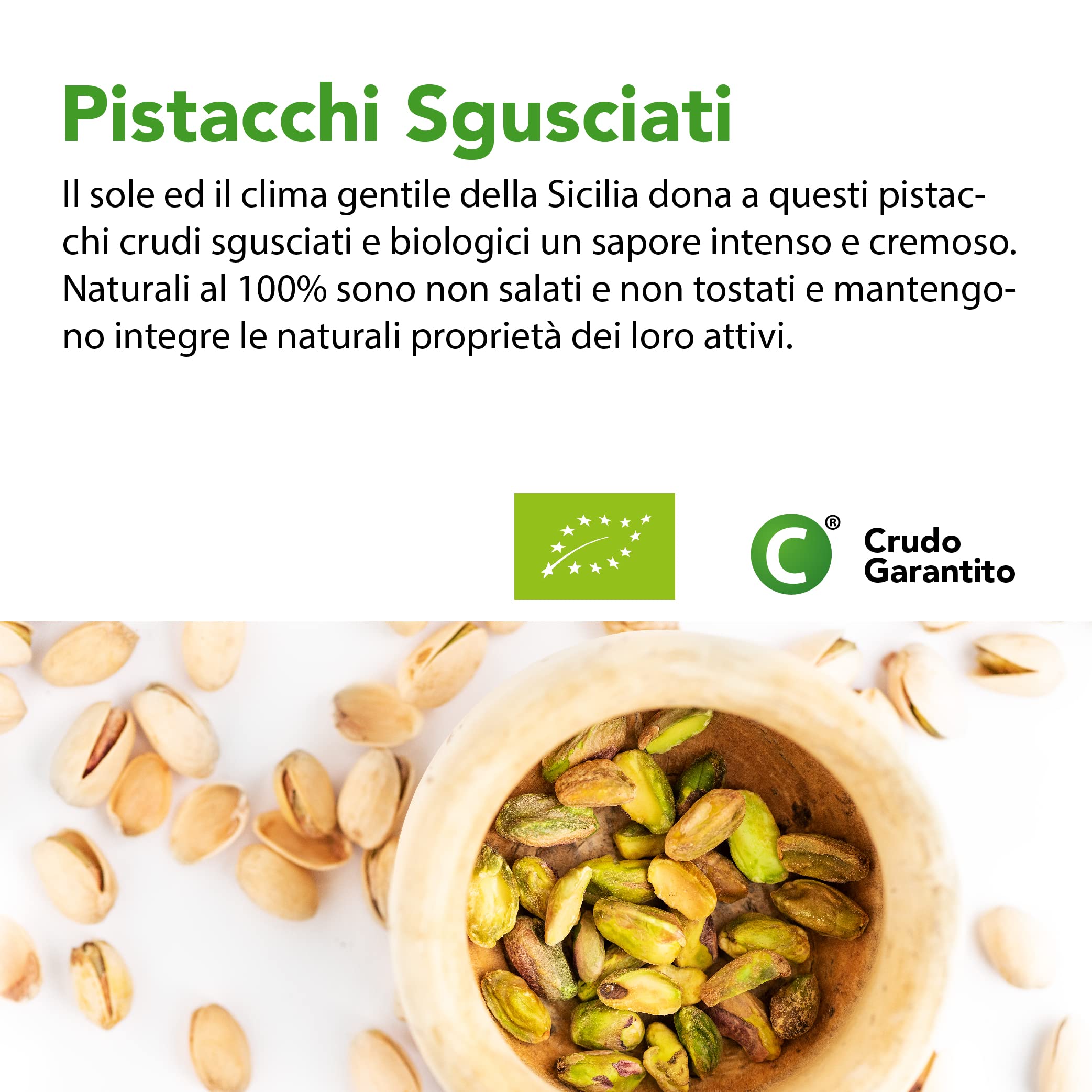 Pistacchi Siciliani Sgusciati Al Naturale Bio 5