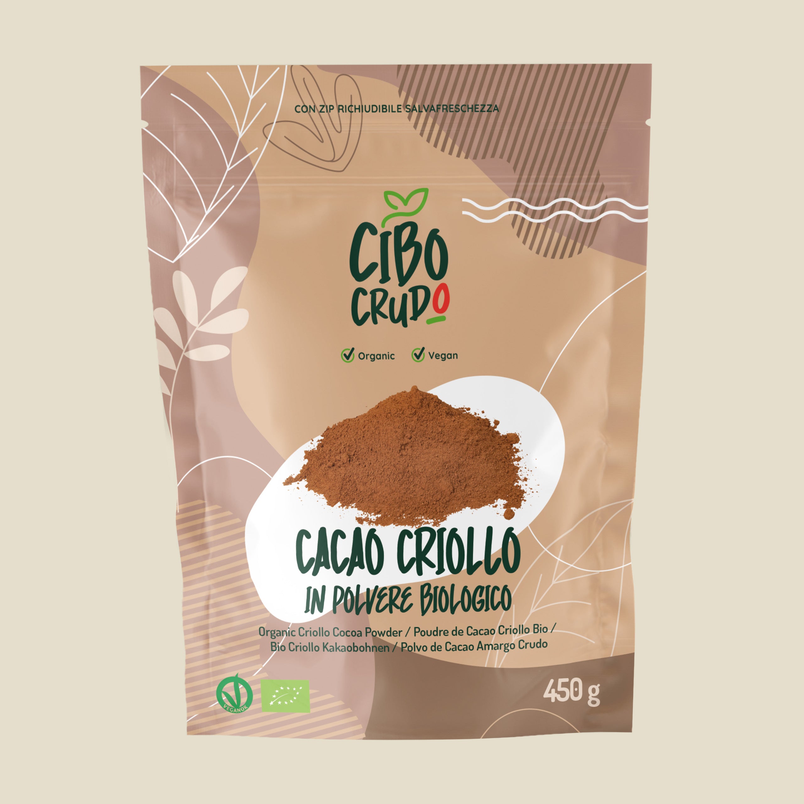 Cacao in Polvere Criollo Tostato Bio